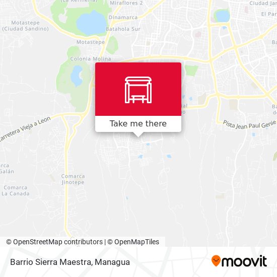 Barrio Sierra Maestra map
