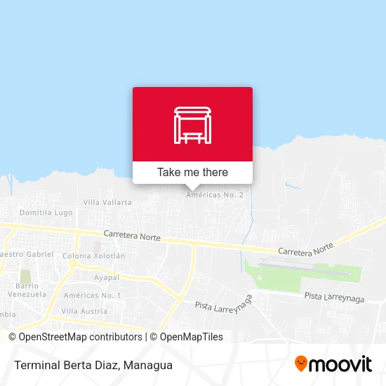 Mapa de Terminal Berta Diaz