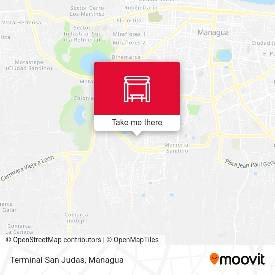 Mapa de Terminal San Judas