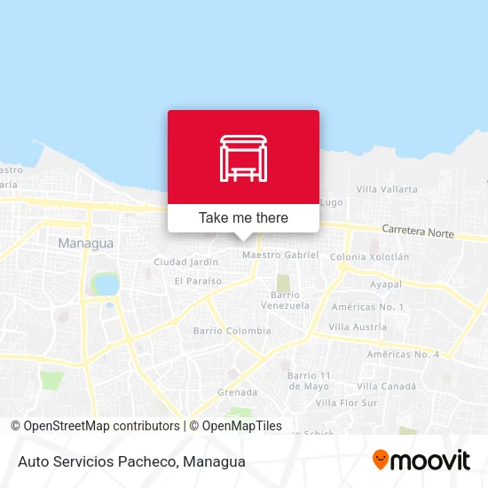 Mapa de Auto Servicios Pacheco