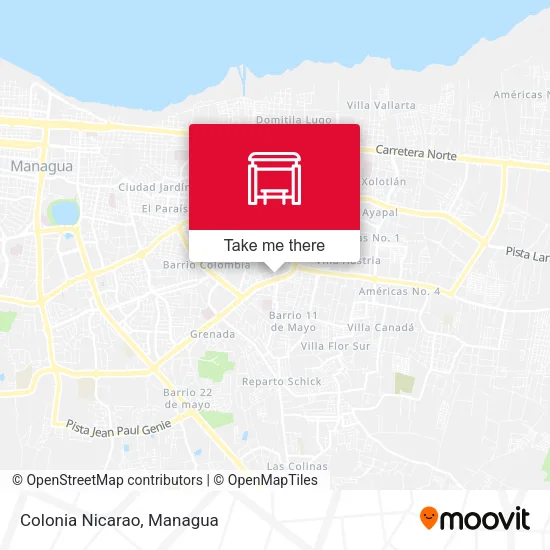 Mapa de Colonia Nicarao
