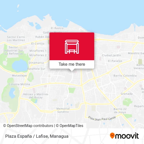 Mapa de Plaza España / Lafise
