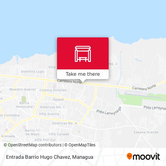 Entrada Barrio Hugo Chavez map