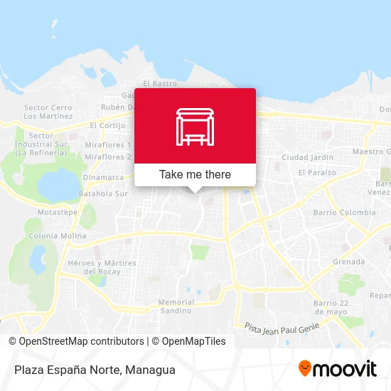 Plaza España Norte map