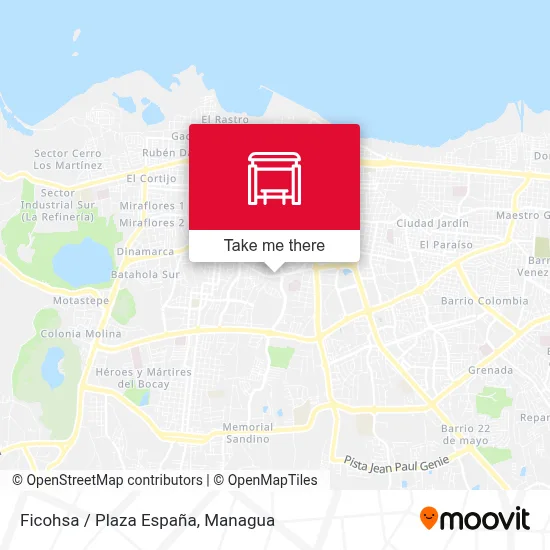 Ficohsa / Plaza España map