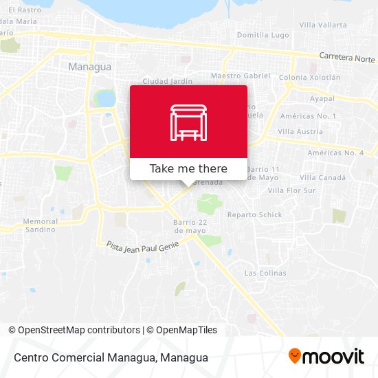 Centro Comercial Managua map