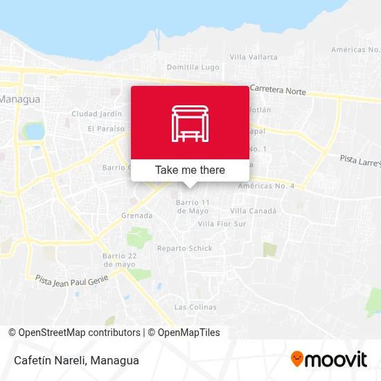Cafetín Nareli map