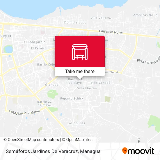 Mapa de Semáforos Jardines De Veracruz