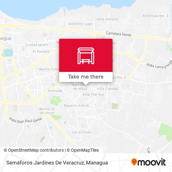 Semáforos Jardines De Veracruz map