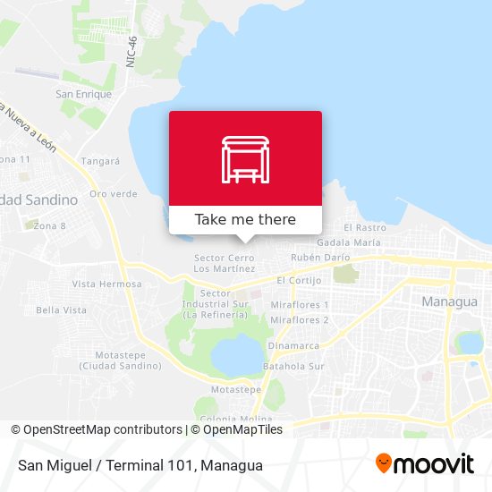 San Miguel / Terminal 101 map