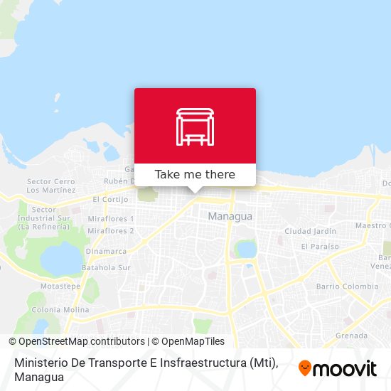 Ministerio De Transporte E Insfraestructura (Mti) map