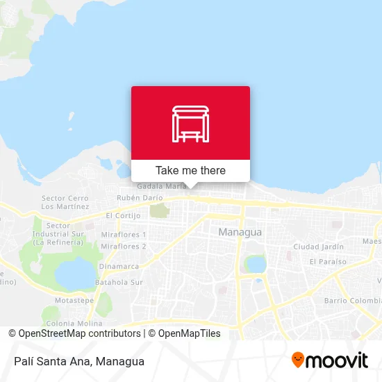 Palí Santa Ana map