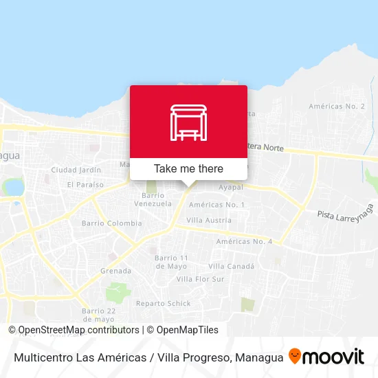 Multicentro Las Américas / Villa Progreso map