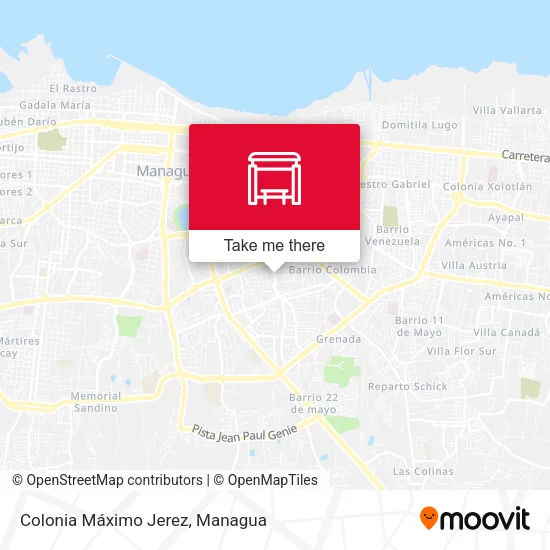 Mapa de Colonia Máximo Jerez