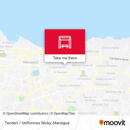 Mapa de Tenderi / Uniformes Nicky