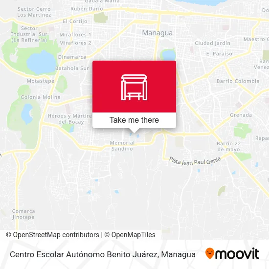 Mapa de Centro Escolar Autónomo Benito Juárez