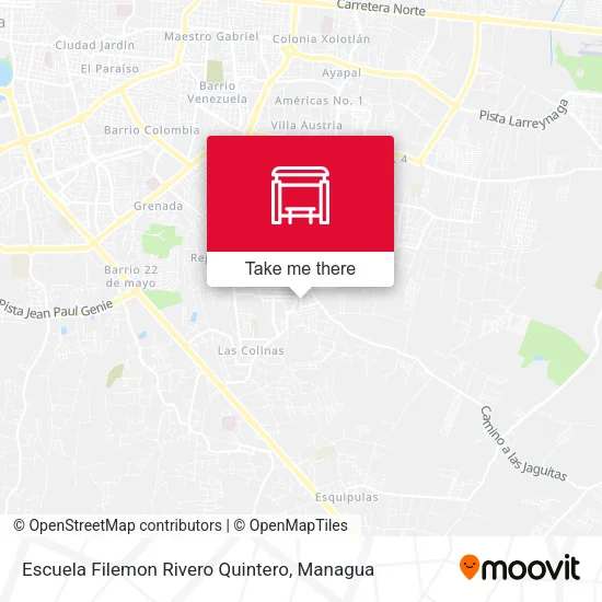 Mapa de Escuela Filemon Rivero Quintero