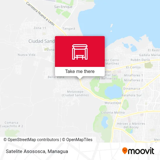 Satelite Asososca map