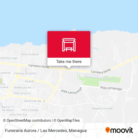 Mapa de Funeraria Aurora / Las Mercedes
