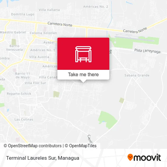 Mapa de Terminal Laureles Sur