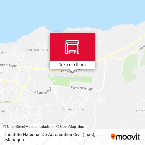 Mapa de Instituto Nacional De Aeronáutica Civil (Inac)