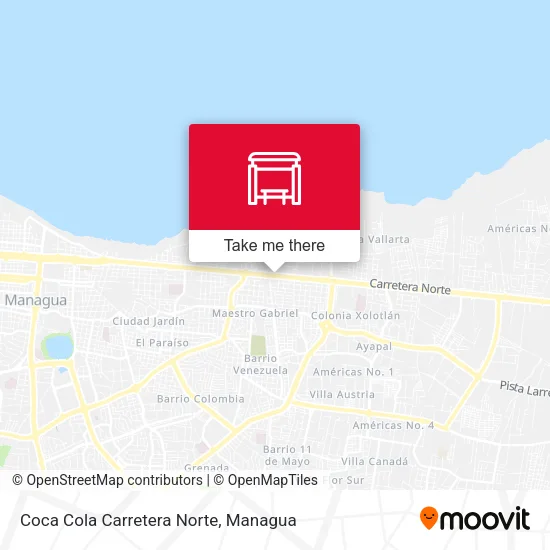 Mapa de Coca Cola Carretera Norte