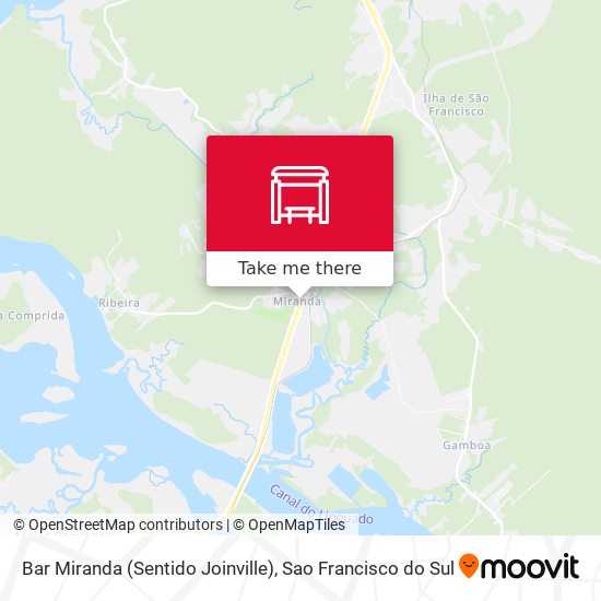 Mapa Bar Miranda (Sentido Joinville)