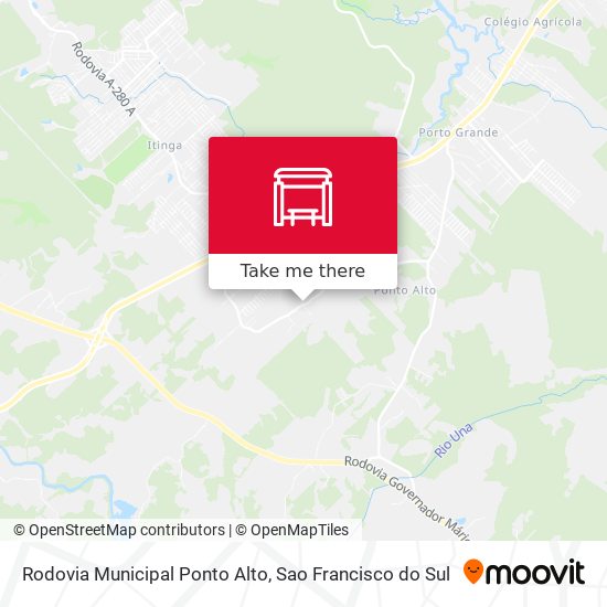 Mapa Rodovia Municipal Ponto Alto