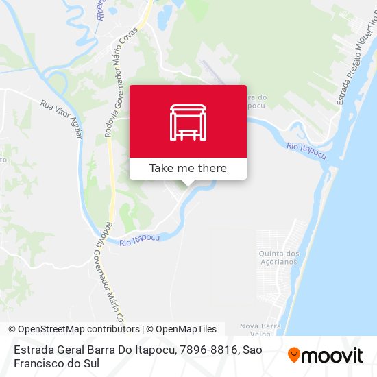 Estrada Geral Barra Do Itapocu, 7896-8816 map