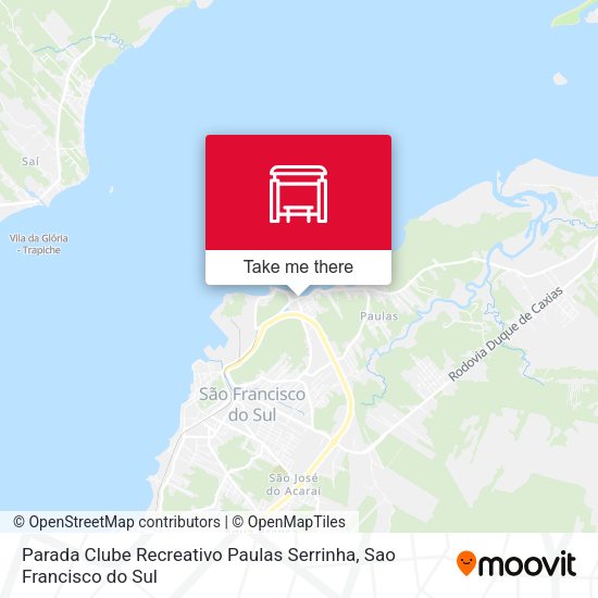 Parada Clube Recreativo Paulas Serrinha map