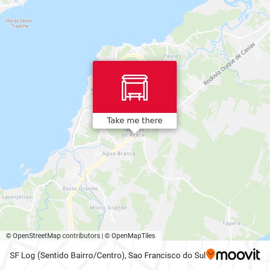 SF Log (Sentido Bairro/Centro) map