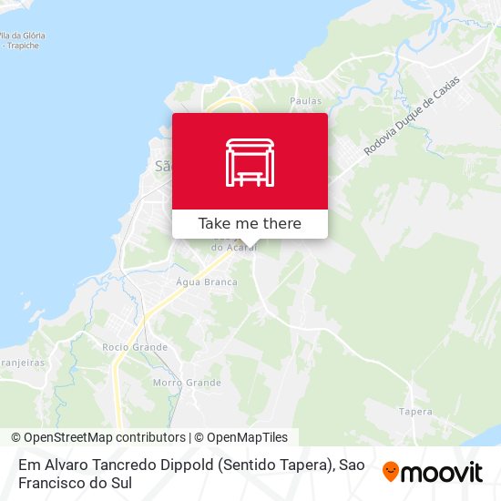 Em Alvaro Tancredo Dippold (Sentido Tapera) map