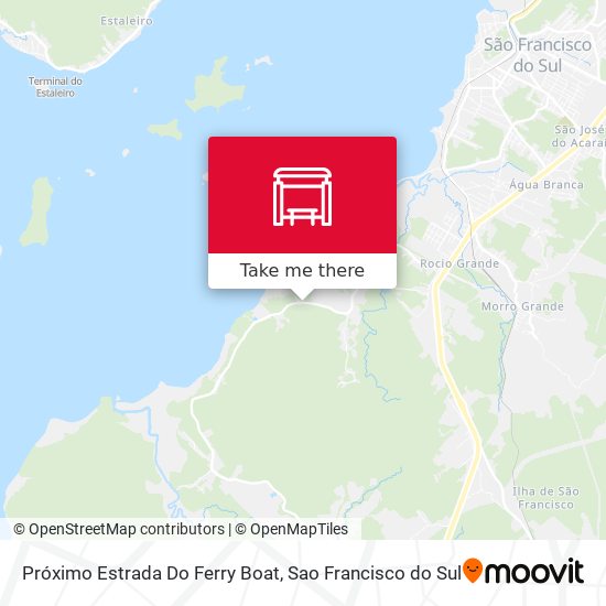 Próximo Estrada Do Ferry Boat map