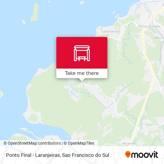Ponto Final - Laranjeiras map