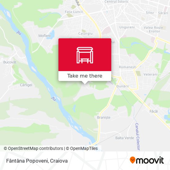 Fântâna Popoveni map