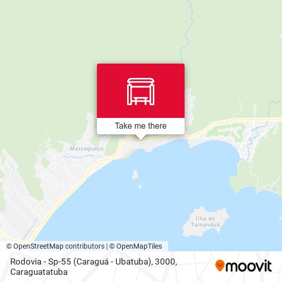 Rodovia - Sp-55 (Caraguá - Ubatuba), 3000 map