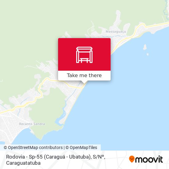 Mapa Rodovia - Sp-55 (Caraguá - Ubatuba), S / Nº