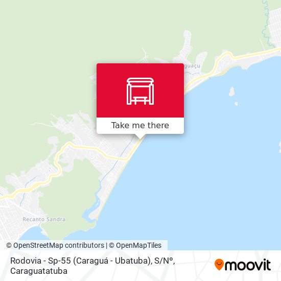 Mapa Rodovia - Sp-55 (Caraguá - Ubatuba), S / Nº