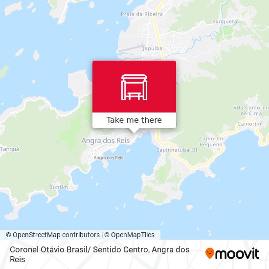 Mapa Coronel Otávio Brasil/ Sentido Centro