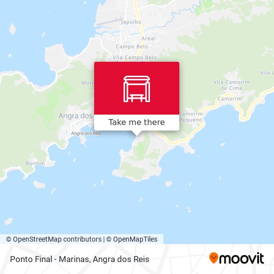 Ponto Final - Marinas map