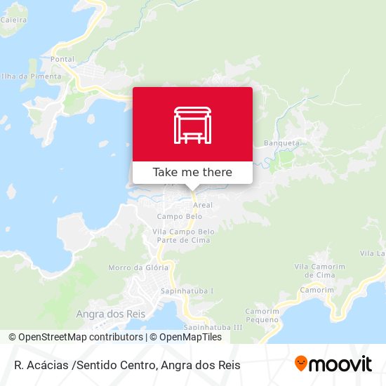 R. Acácias /Sentido Centro map