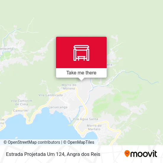 Estrada Projetada Um 124 map