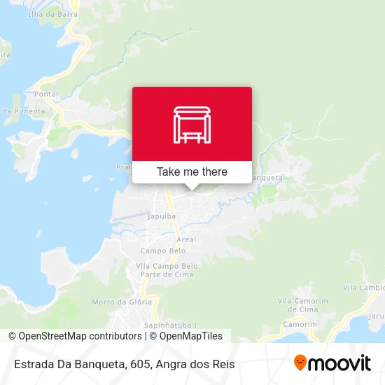 Estrada Da Banqueta, 605 map