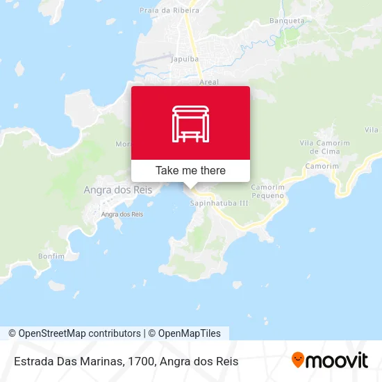 Estrada Das Marinas, 1700 map