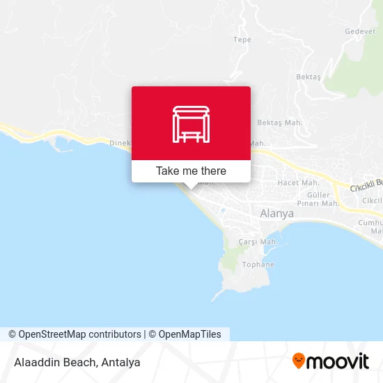Alaaddin Beach map