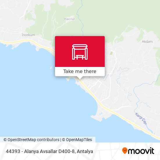 44393 - Alanya Avsallar D400-8 map