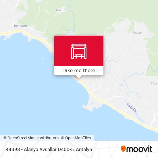 44398 - Alanya Avsallar D400-5 map