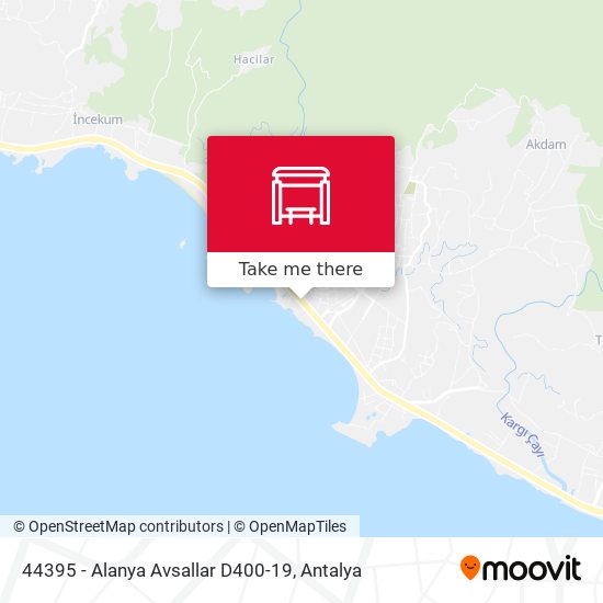 44395 - Alanya Avsallar D400-19 map