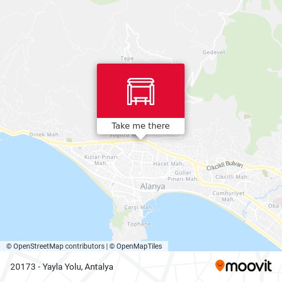 20173 - Yayla Yolu map
