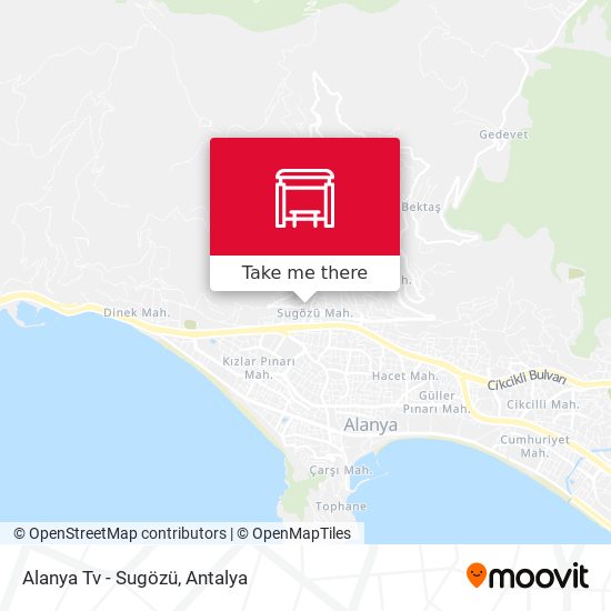 Alanya Tv - Sugözü map